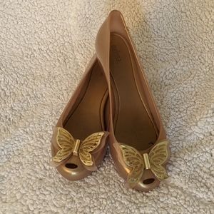 MELISSA Gold Flats
